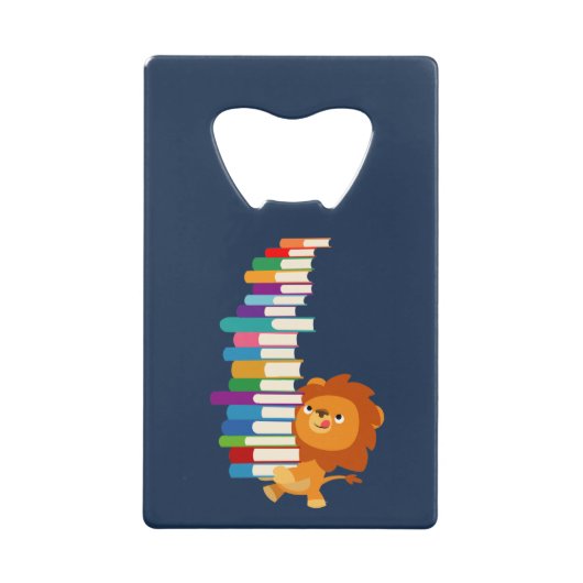 Le Lecteur Vorace (Joli Lion Caricature) (Devant)