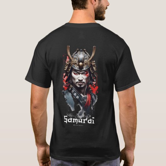 Le légendaire Samurai - T-shirt noir de base pour  (Dos)