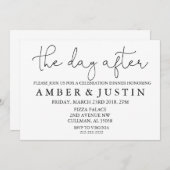 Le lendemain | Invitation (Devant / Derrière)