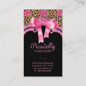 Le léopard animal mignon de carte de visite de (Dos)