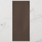 Le léopard orange Brown repère la carte de menu de (Dos)