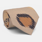 Le léopard repère des cravates de coutume de (Roulé)