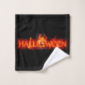 Le lettrage de SlipperyJoe's Halloween massivement (Gant de toilette)