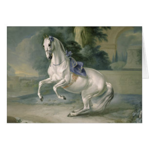 Le levade "Leal" blanc d'en d'étalon, 1721