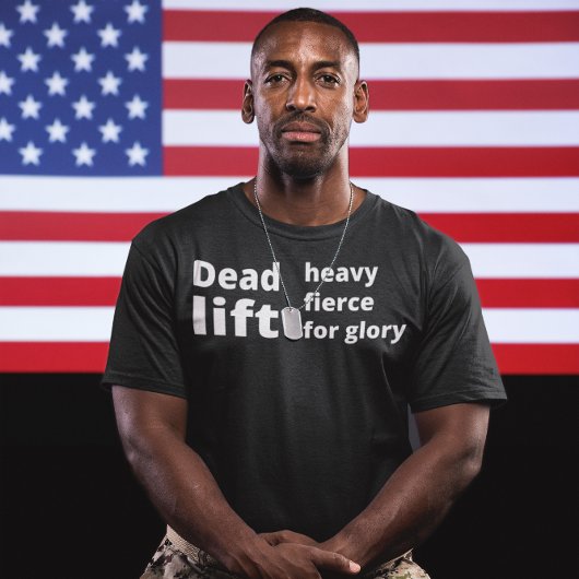 Le levage lourd féroce pour la gloire. T-shirt Gym