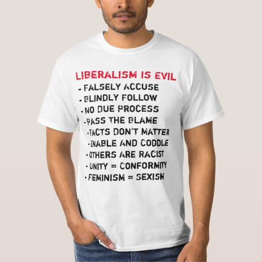 Le libéralisme est T-shirt mauvais (Devant)