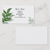 Le lierre laisse des cartes de visite (Devant / Derrière)