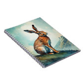 Le lièvre lapin sur une colline | Carnet (Côté Droit)