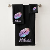 Le lilas au néon de sucrerie de coton embrasse (En situation)