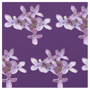 Le lilas fleurit le tissu