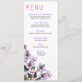 Le lilas s'embranche menu de mariage (Devant)