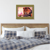 Le Lion 3 - Toile Enveloppée (Insitu(Chambre))