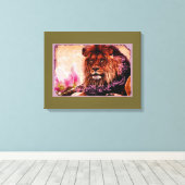 Le Lion 3 - Toile Enveloppée (Insitu (Plancher de Bois))