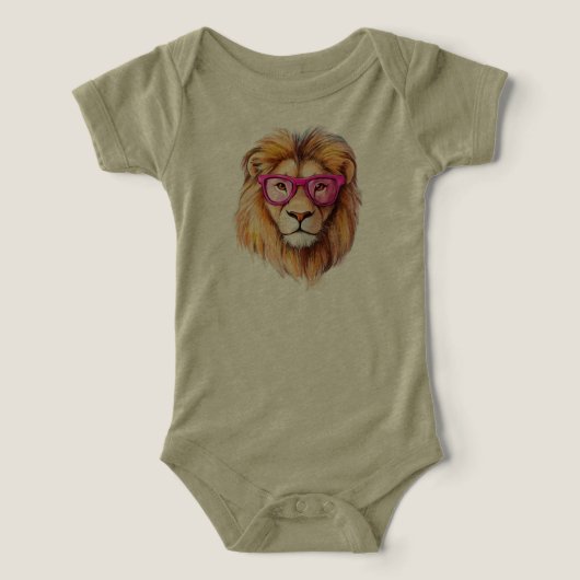 Le Lion avec des Lunettes Roses (Design Recto)
