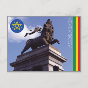 Le Lion de Juda, Addis Abeba - Carte postale Ethio