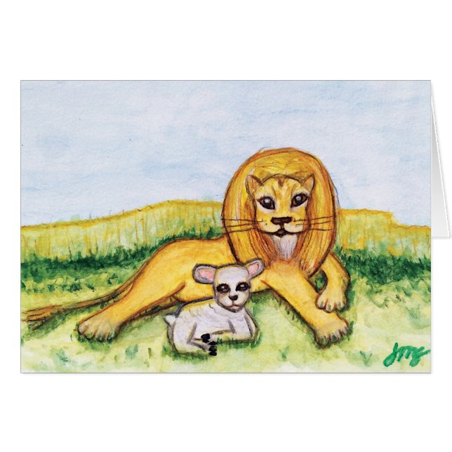 Le lion et l'agneau (Devant horizontal)