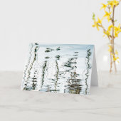 Le liquide mâte la carte vierge (Fleur jaune)