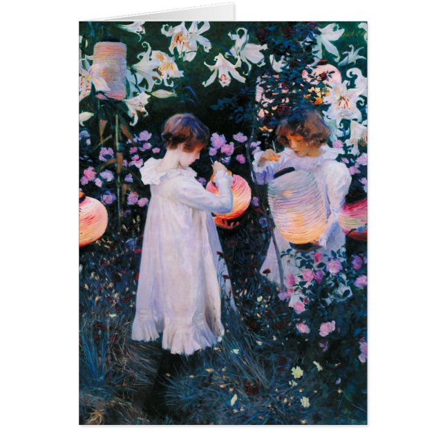 Le lis de lis d'oeillet de John Singer Sargent (Devant)