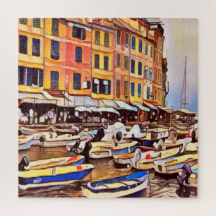 Le littoral italien Portofino Artsy Jigsaw Puzzles