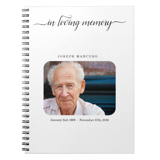 Le livre d'invité funèbre/commémoratifs (Devant)