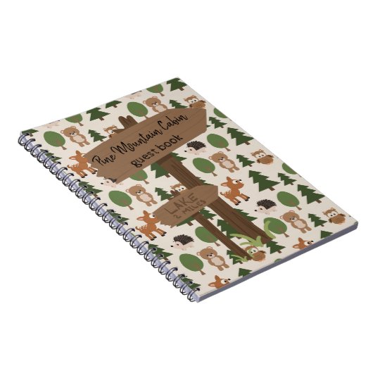 Le livre d'invité rustique de maison de vacances (Côté Droit)