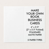 Le livre MAT fait sur commande a plié des cartes (Extérieur déplié)