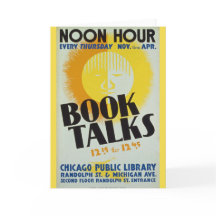 Le "livre vintage parle" la carte de voeux