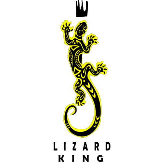 le Lizard King Design sur T-shirt