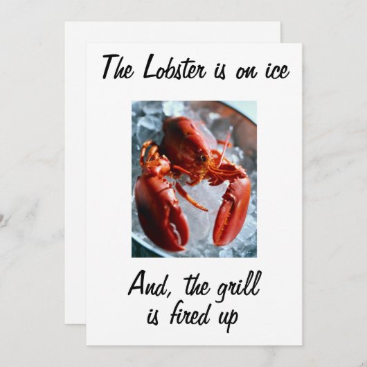 LE LOBSTER EST EN INVITATION GLACE (Devant / Derrière)