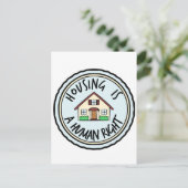 Le logement est une carte postale des droits de l' (Debout devant)