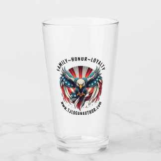 Le logo de l'aigle hurle 16 oz. Verre
