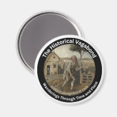 Le logo historique Vagabond sur un aimant de cuisi (Recto/Verso)