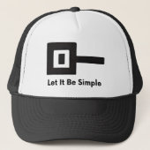 Le logo Let It Be Simple sur le casquette de base- (Devant)