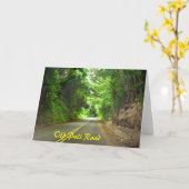 Le long chemin de la maison, Old Pali Road carte (Fleur jaune)