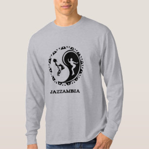 Le long T-shirt sleeve des hommes de Jazzambia Yin