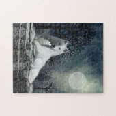Le loup blanc au puzzle de la Coupe (Horizontal)