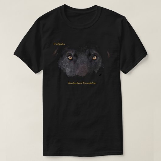 Le loup noir observe le T-shirt des hommes (Design devant)