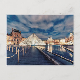 Le Louvre 's nachts Briefkaart