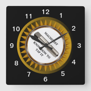 Le machiniste savent le taper horloge murale