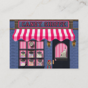 Le magasin de sucrerie ajoutent le carte de visite