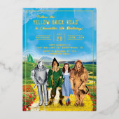 Le magicien de Oz Anniversaire Invitation (Recto)