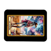 Le Magnet de la carte Tarot Cowgirl (Horizontal)