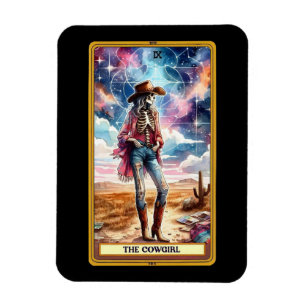 Le Magnet de la carte Tarot Cowgirl