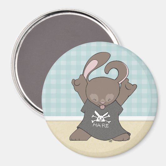 Le Magnet de lapin de Rockin (Recto/Verso)
