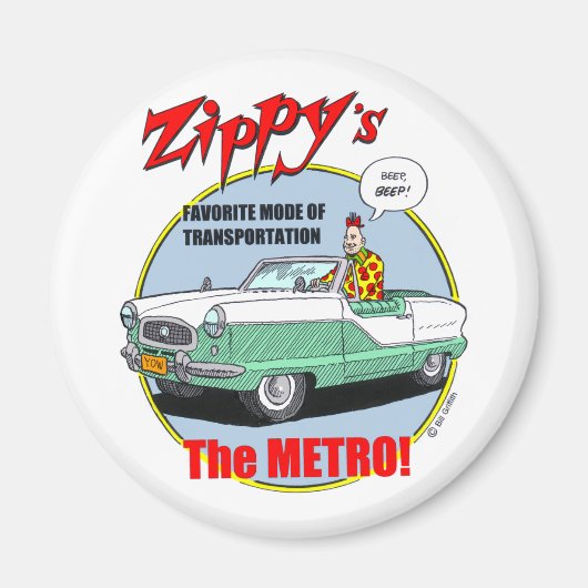 Le Magnet du métro de Zippy (Devant)