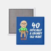 Le Magnet du Vieux-Anniversaire des Grumpy (Recto/Verso)