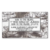 Le magnétisme du Carte de visite "Mariage Faire-pa (devant)