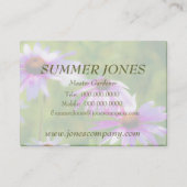 Le magnifique Carte de visite floral Coneflowers (Dos)