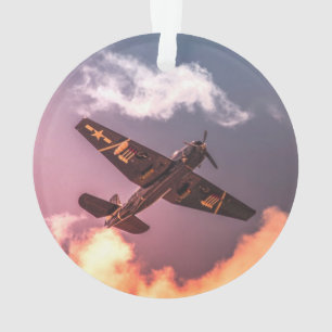 Le magnifique ciel de l'avion Vintage