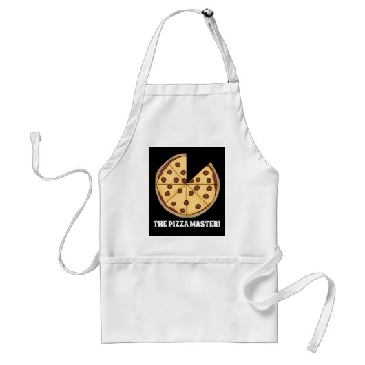 Le maître pizza ajoute un tablier de message (Devant)